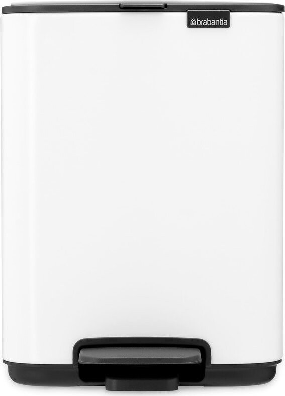 Bílý nášlapný ocelový odpadkový koš 4 l Bo – Brabantia