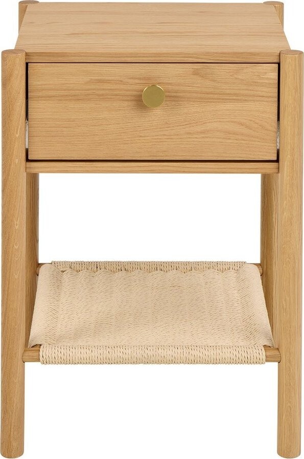 Noční stolek v dekoru dubu ve světle přírodní barvě Monfort – Actona