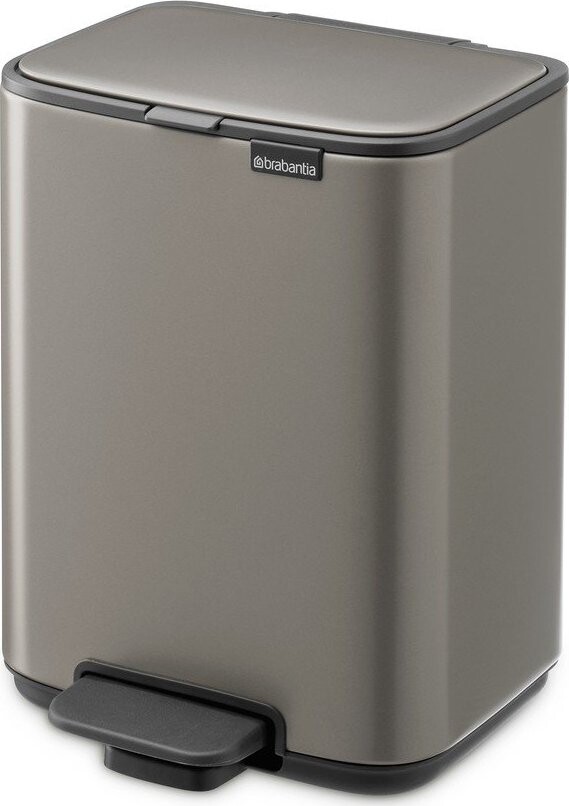 Šedý nášlapný ocelový odpadkový koš 4 l Bo – Brabantia