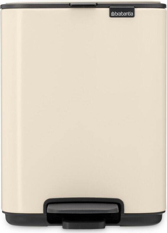 Béžový nášlapný ocelový odpadkový koš 4 l Bo – Brabantia