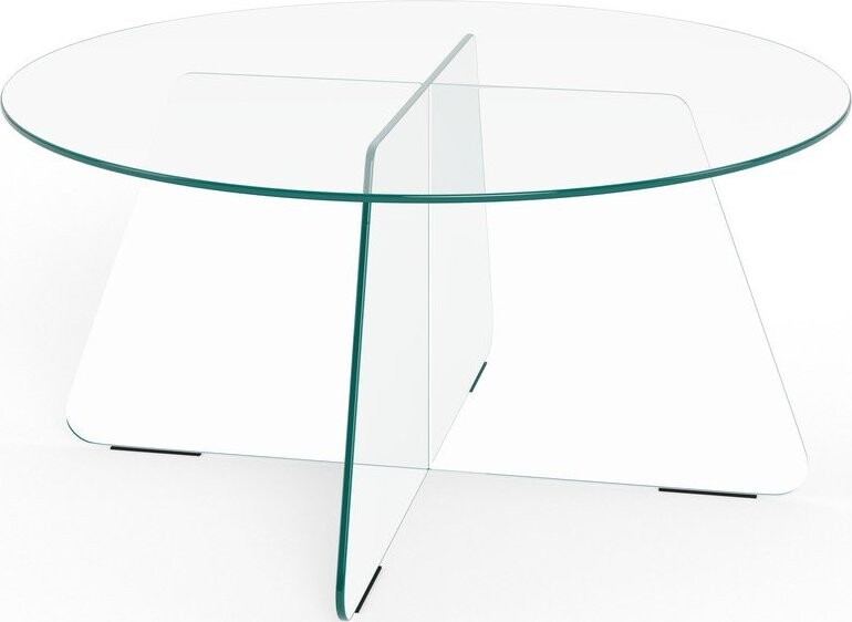 Skleněný kulatý konferenční stolek ø 80 cm Samos – Actona