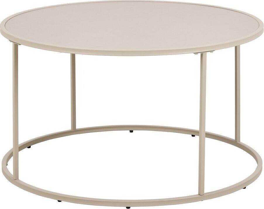 Šedý ocelový kulatý konferenční stolek ø 80 cm Seaford – Actona