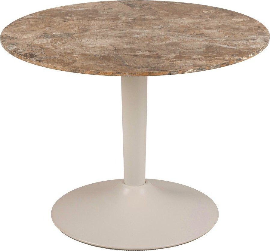 Hnědý kulatý konferenční stolek s keramickou deskou ø 60 cm Malta – Actona