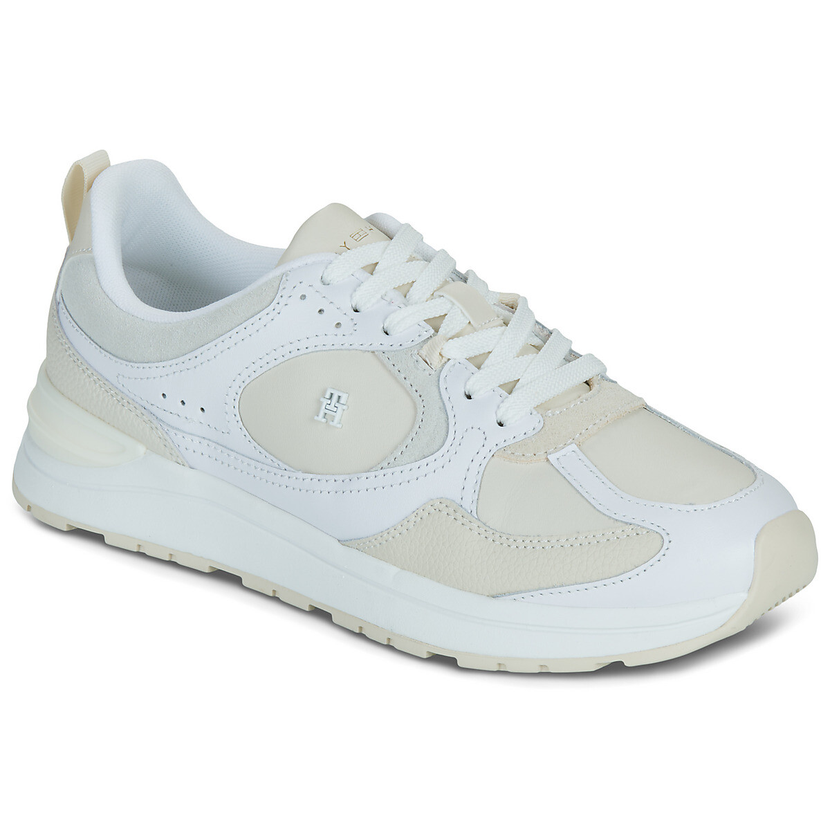 Tommy Hilfiger  CASUAL FASHION RUNNER MIX MAT  Béžová