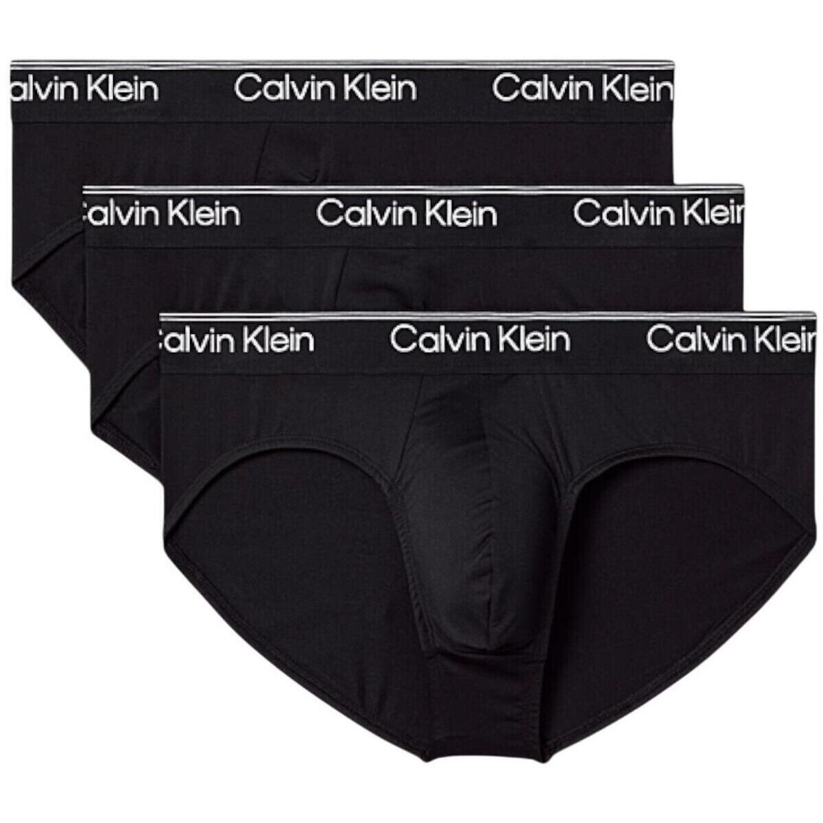 Calvin Klein Jeans  HIP BRIEF 3PK LV00NB4408  Černá