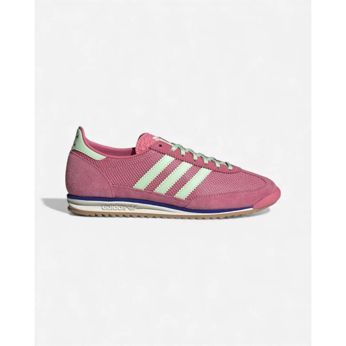 adidas  SL72 Pink Fusion Green Spark (Women's)  Bílá