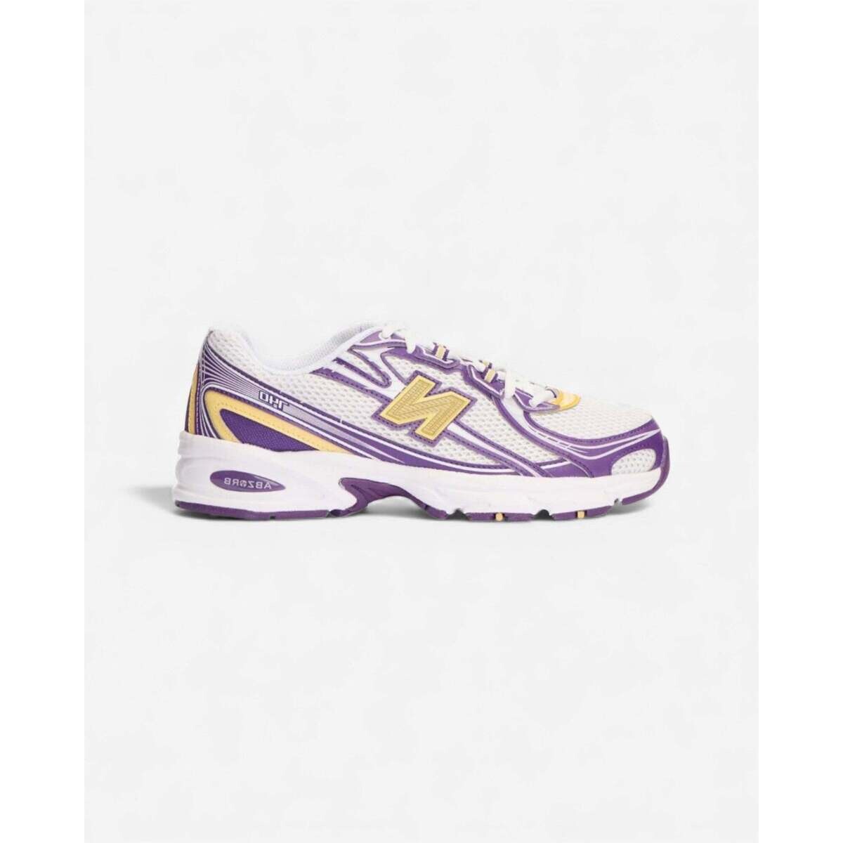 New Balance  740 White Purple Yellow  Bílá