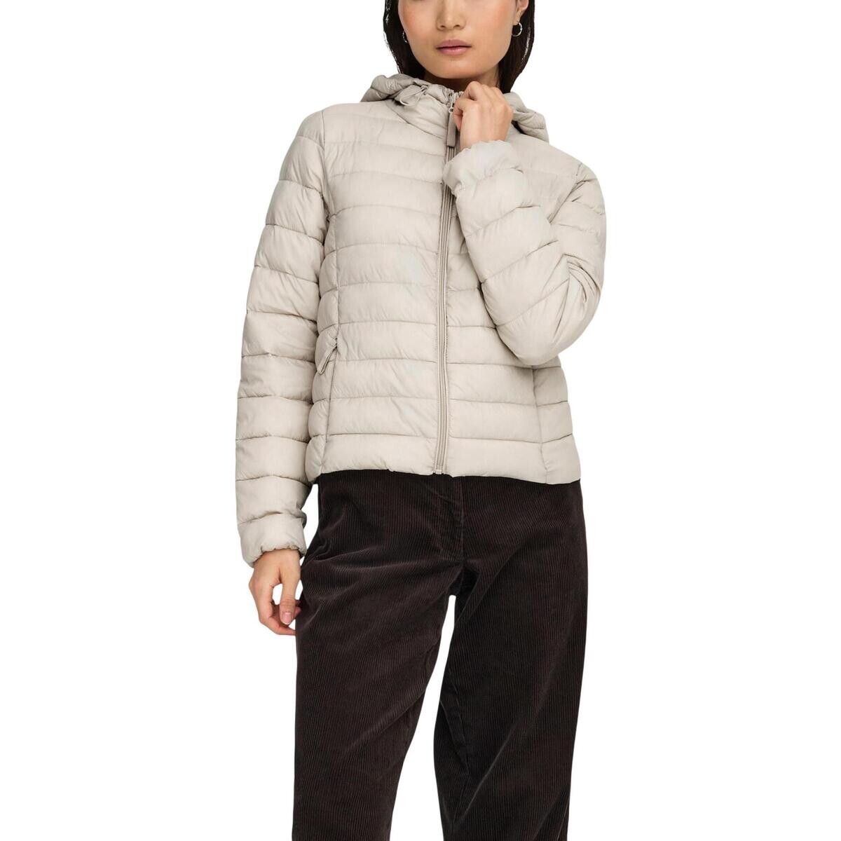 Only  ONLTAHIA LW QUILTED HOOD JKT NOOS OTW 15352020  Béžová