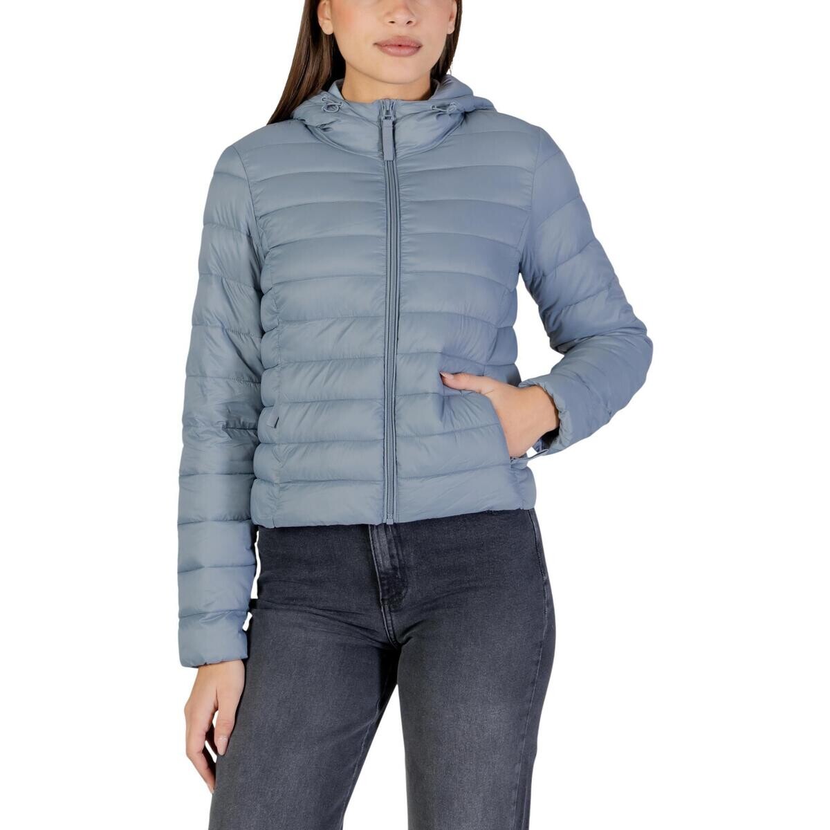 Only  ONLTAHIA LW QUILTED HOOD JKT NOOS OTW 15352020  Modrá
