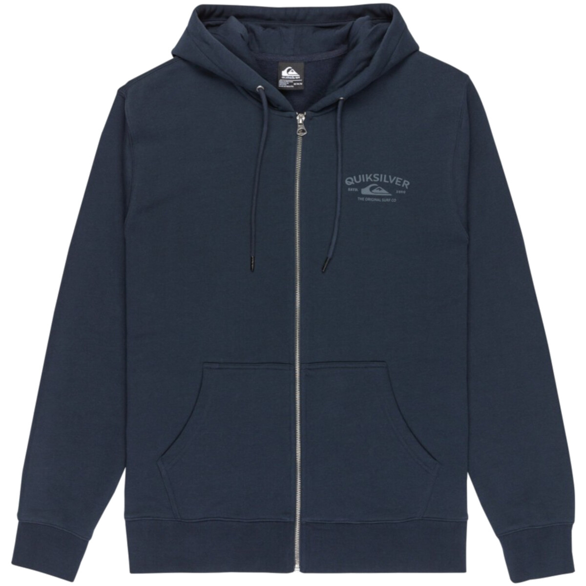 Quiksilver  Chest Logo Zip Hoodie  Modrá