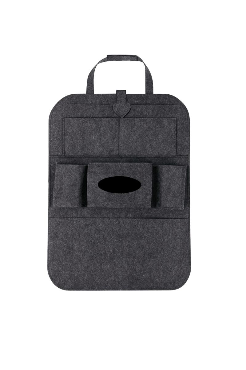 Organizér na zadní sedadlo auta – víceúčelový závěsný kapsář - Šedý