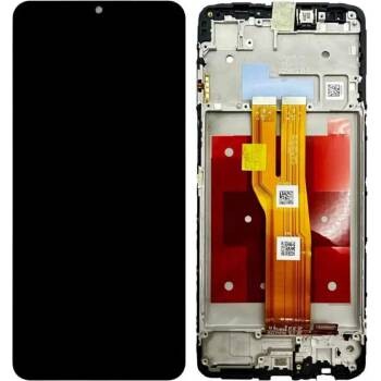 LCD display + dotyková deska + přední kryt pro Samsung Galaxy A07 A075, black (Service Pack)