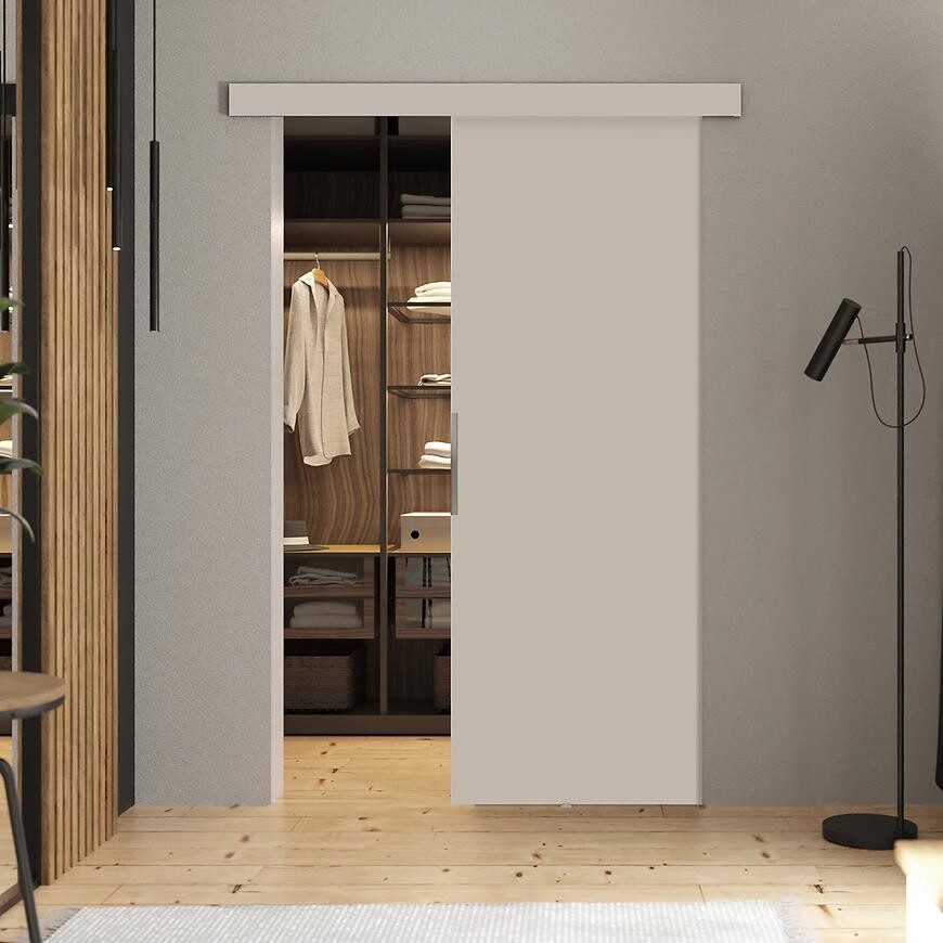 Posuvné dveřní křídlo Malibu 80 béžová/kašmír + krycí lišta