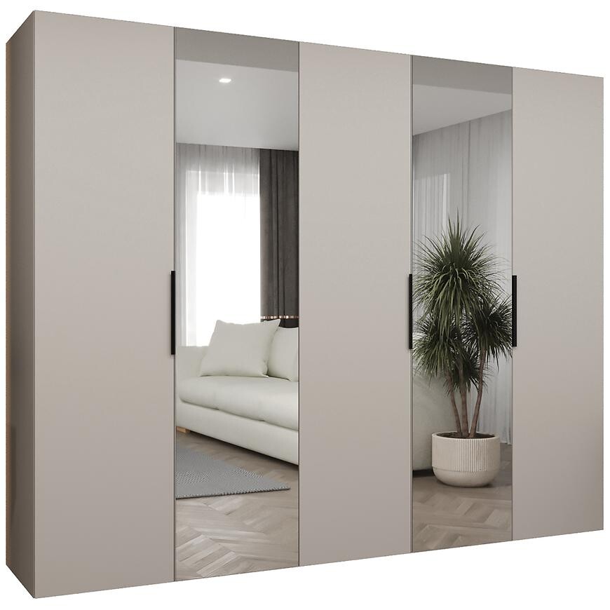 Skříň Marbella II 250 kašmír/černá
