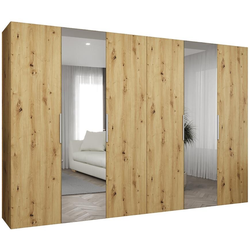 Skříň Marbella II 300 artisan stříbrná