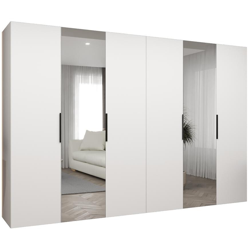 Skříň Marbella II 300 bílá/černá