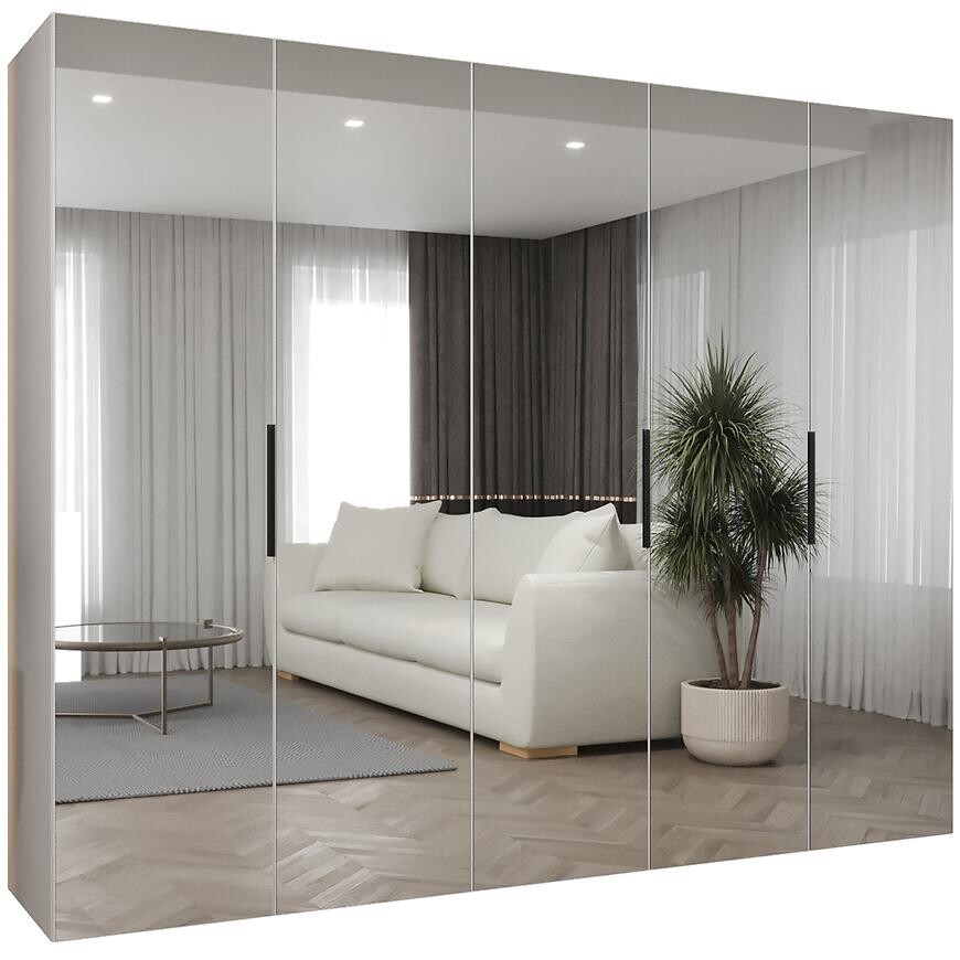 Skříň Marbella III 250 bílá/černá