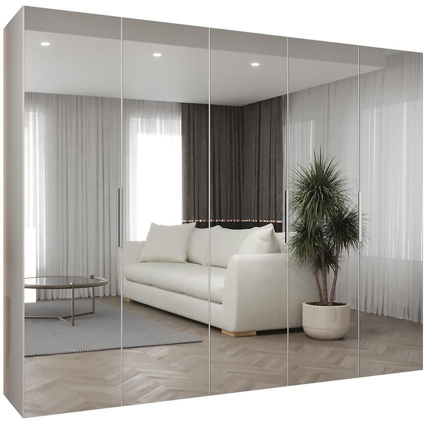 Skříň Marbella III 250 bílá/stříbrná