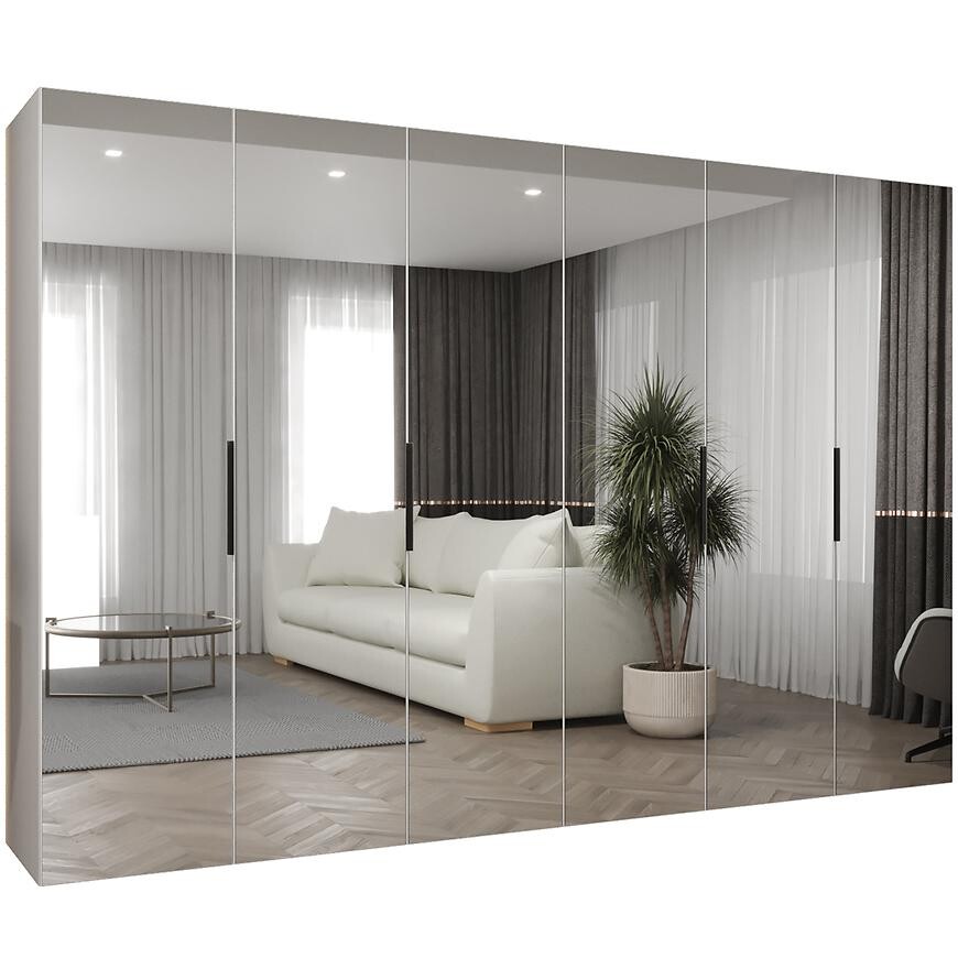Skříň Marbella III 300 bílá/černá