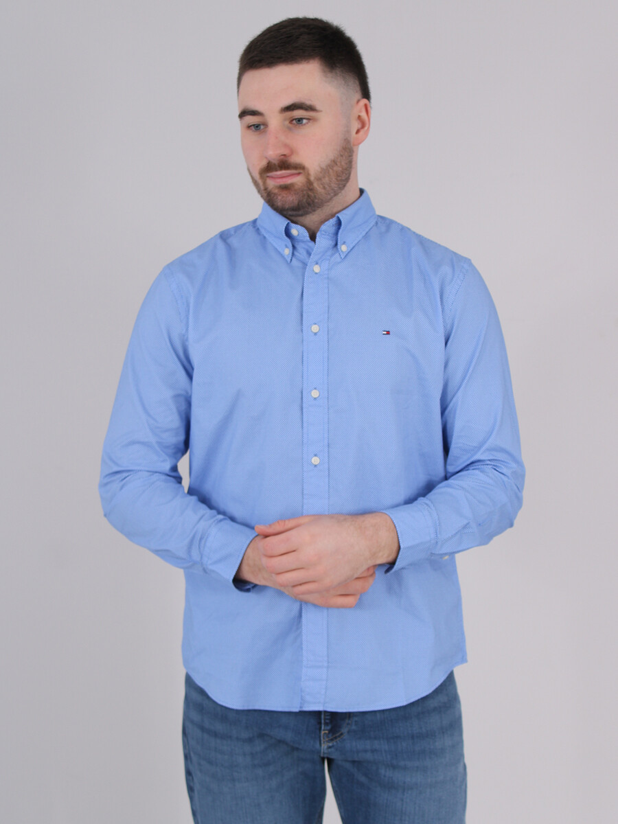 Tommy Hilfiger pánská modrá košile MW0MW38140 S