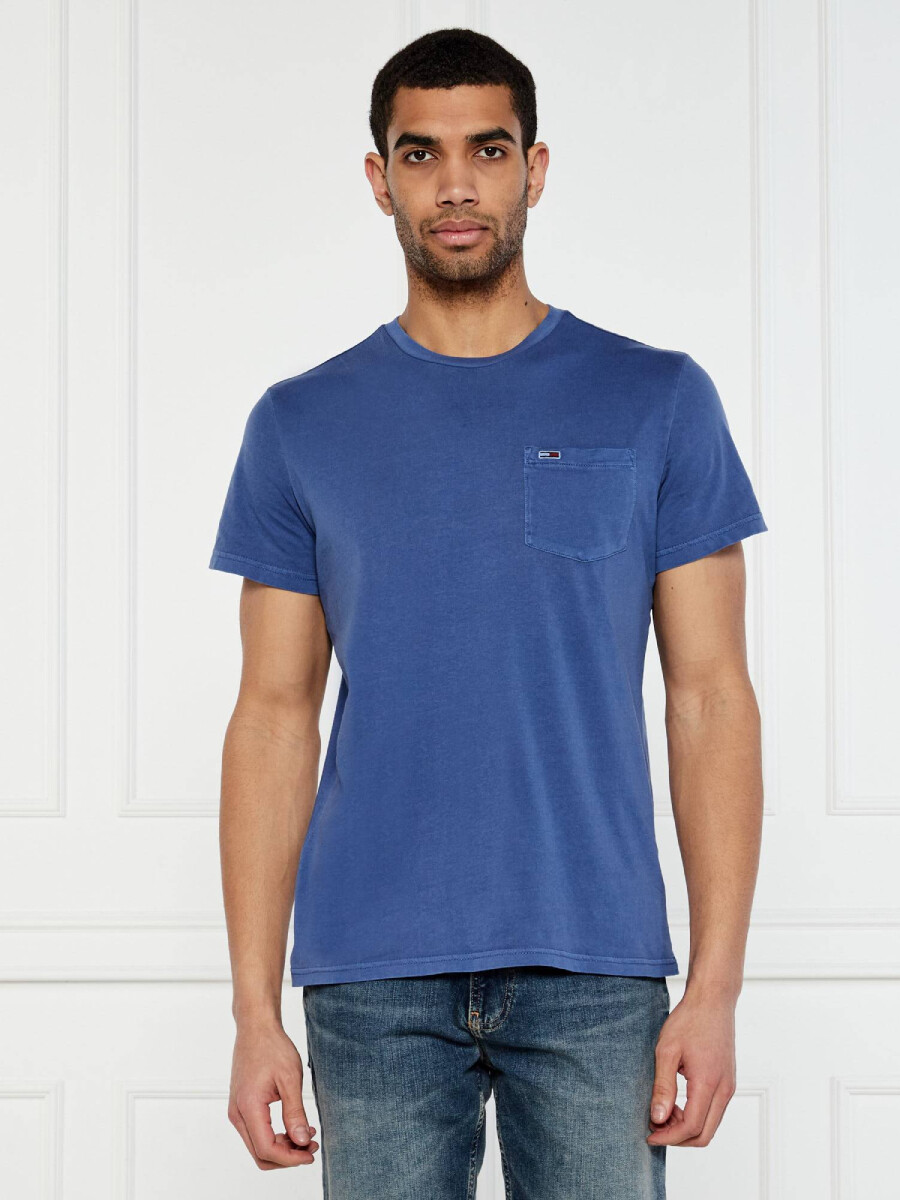 Tommy Jeans pánské modré tričko DM0DM20332 M