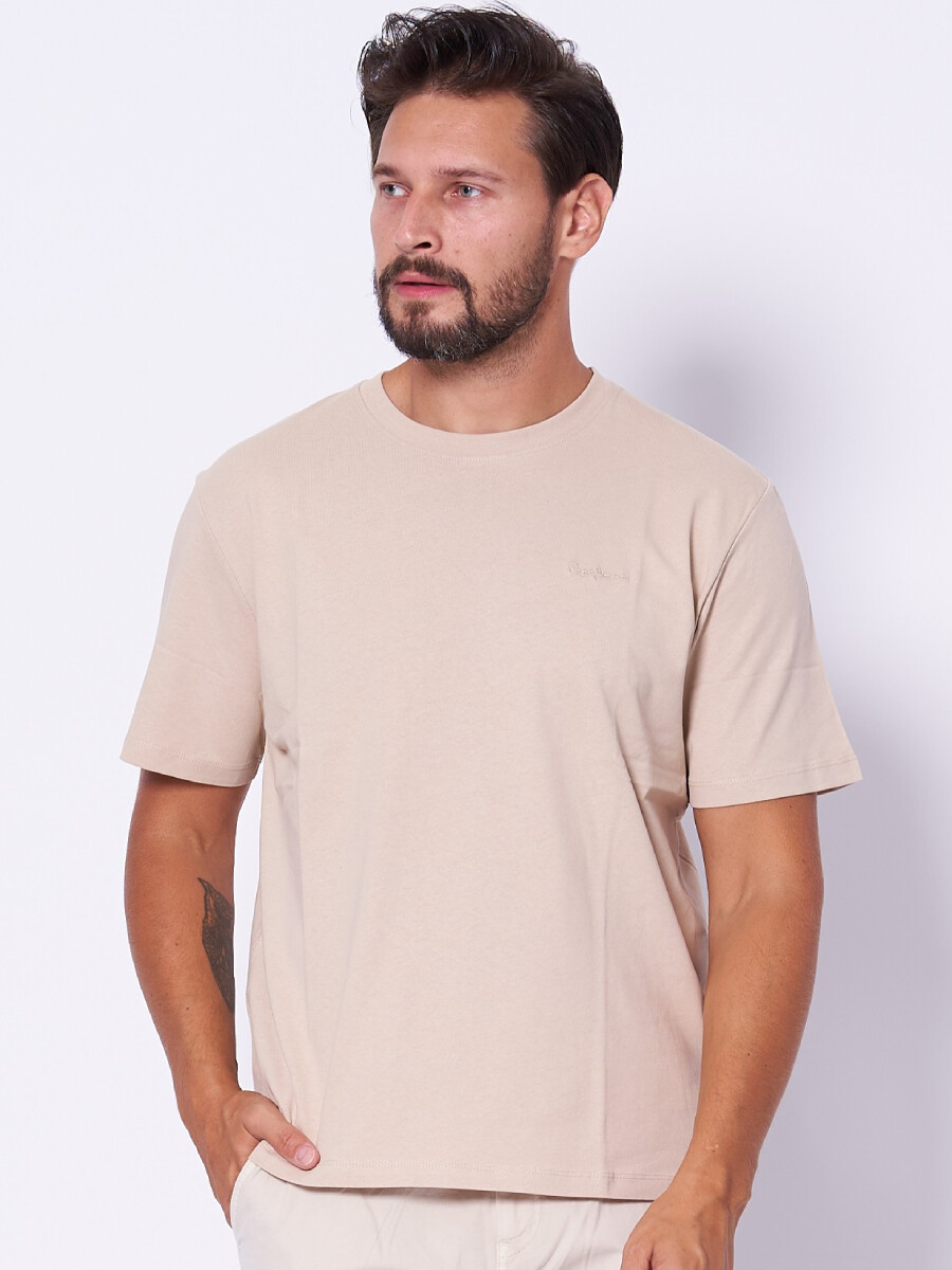 Pepe Jeans pánské béžové tričko PM509206840 XXL
