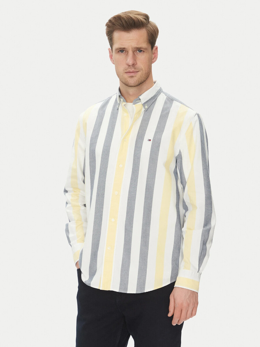 Tommy Hilfiger pánská pruhovaná košile MW0MW39160 S