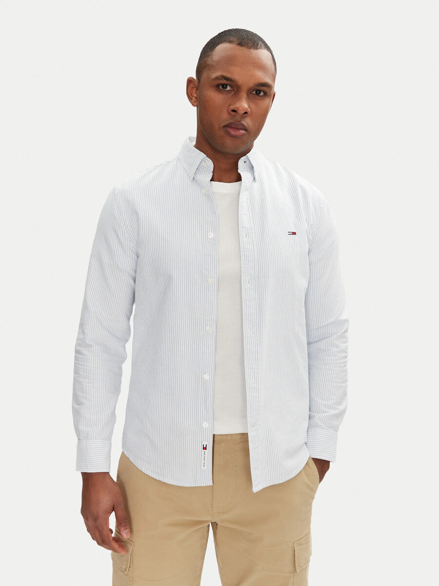 Tommy Jeans pánská pruhovaná košile DM0DM20668 L