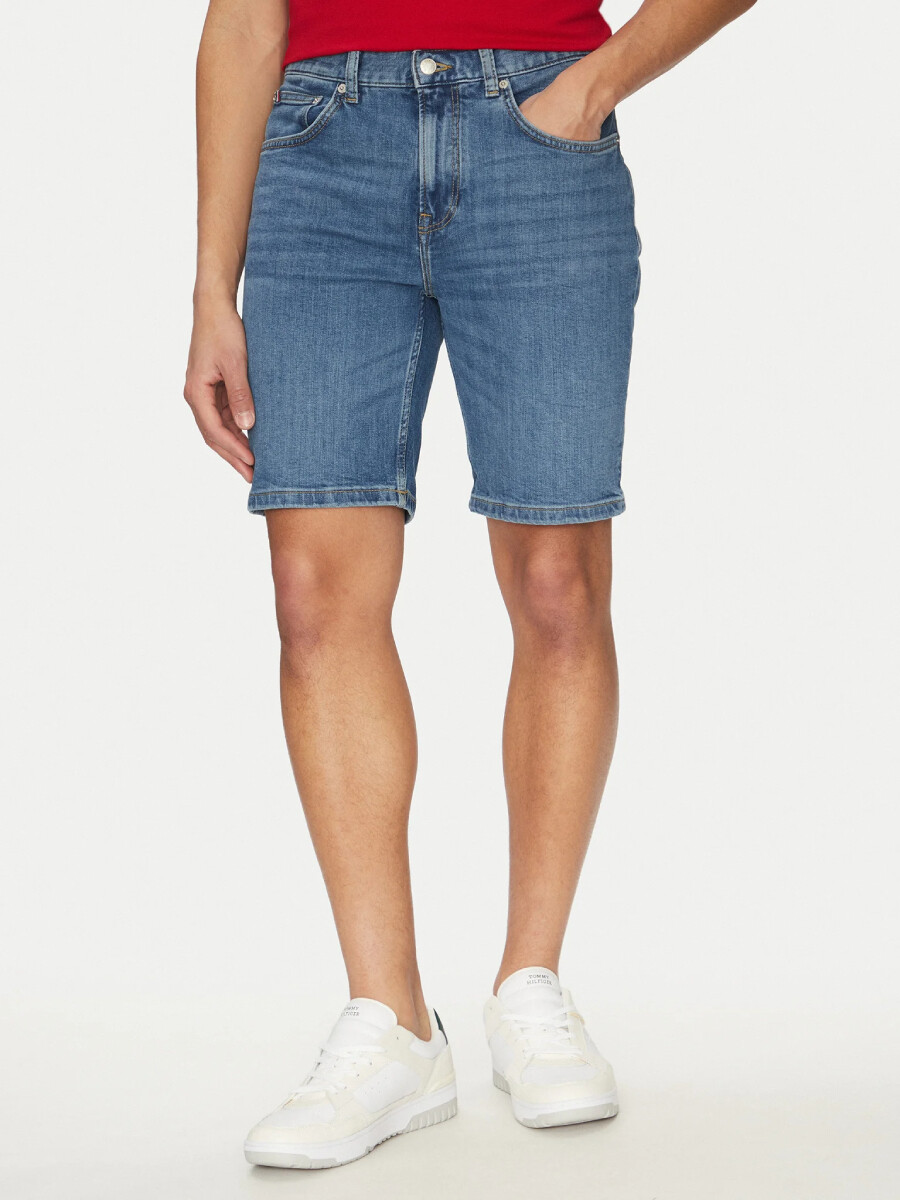 Tommy Hilfiger pánské modré džínové šortky MW0MW39194 30/NI