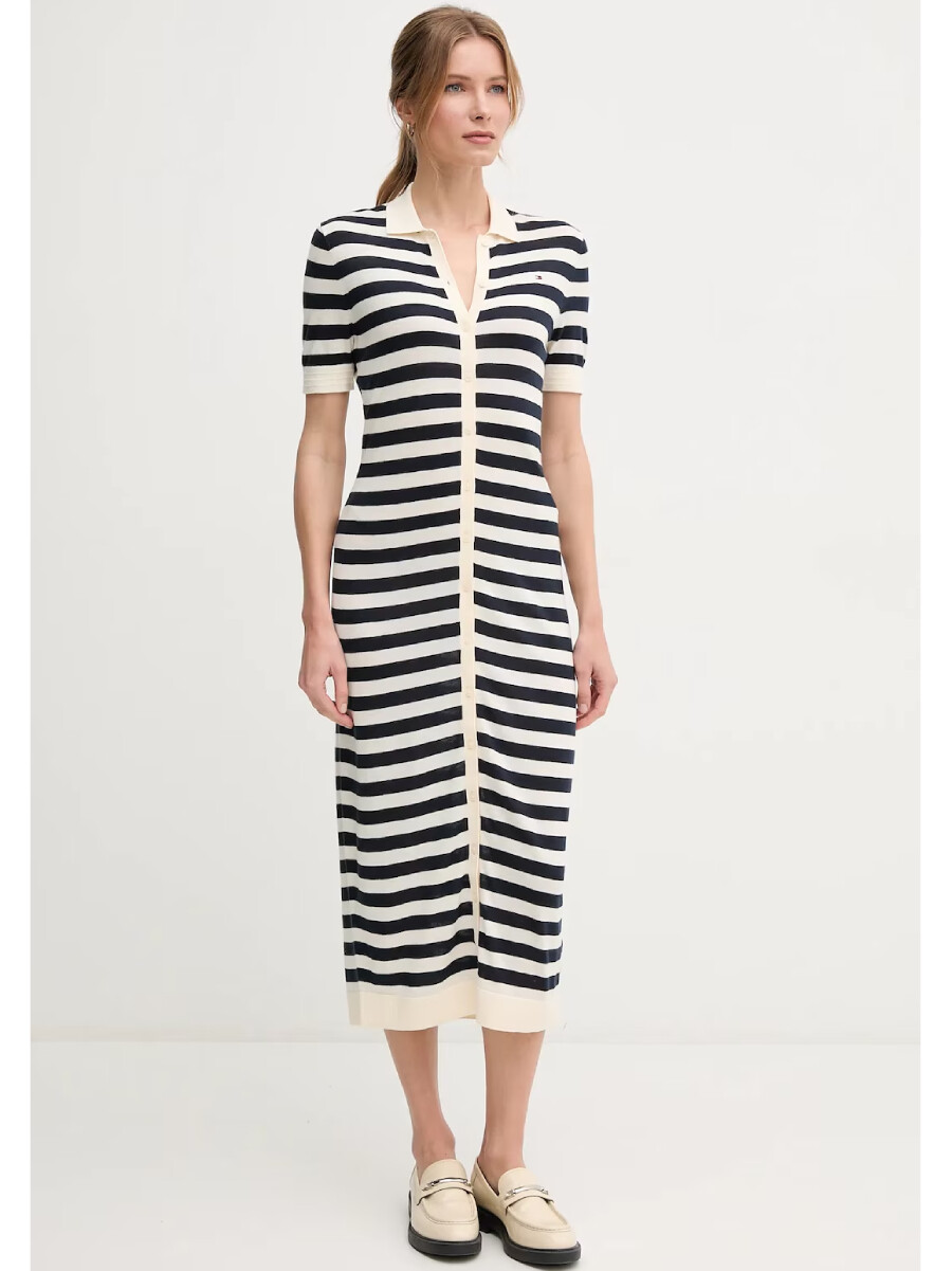 Tommy Hilfiger dámské pruhované šaty WW0WW44529 XS