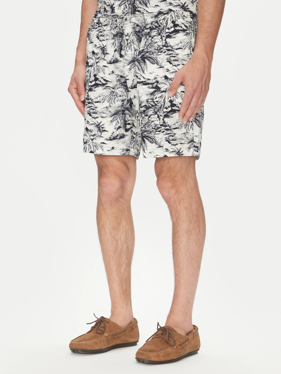 Tommy Hilfiger pánské lněné šortky MW0MW39284 30/NI