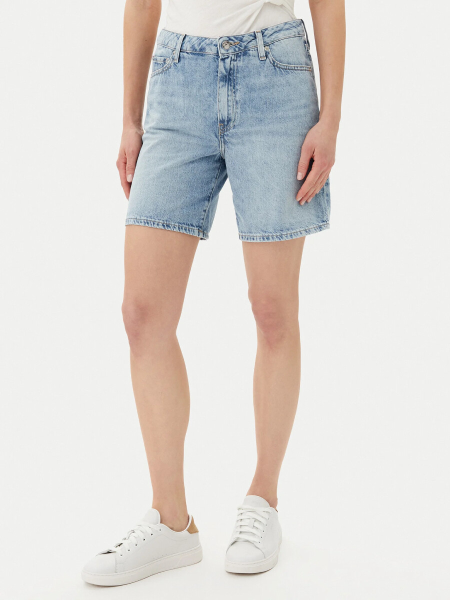 Tommy Hilfiger dámské modré džínové šortky WW0WW45505 25/NI