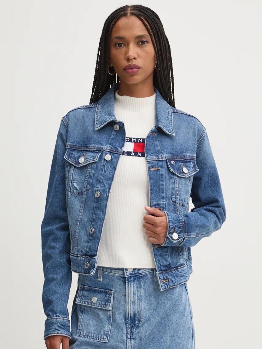 Tommy Jeans dámská džínová bunda DW0DW19633 XS