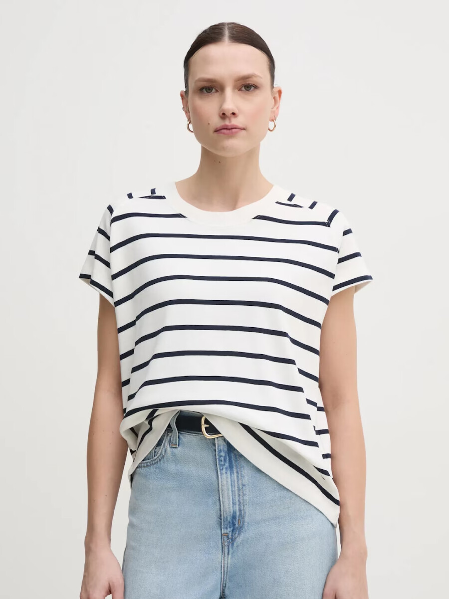 Tommy Hilfiger dámské pruhované tričko WW0WW44544 XS