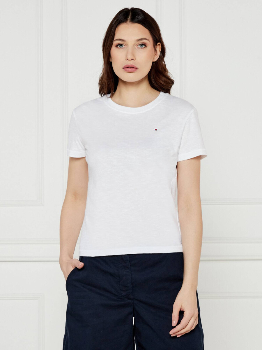 Tommy Hilfiger dámské bílé tričko WW0WW44433 XS