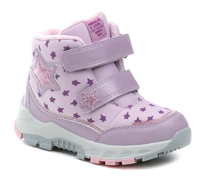 American Club ES200 růžové dívčí zimní boty