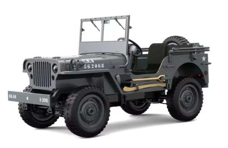 IQ models Vojenské RC auto Jeep WILLYS 1/10 šedý