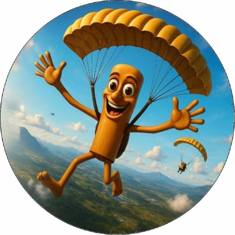 Jedlý papír Tung Tung Tung Sahur Italský brainrot 19,5 cm - Pictu Hap - Pictu Hap