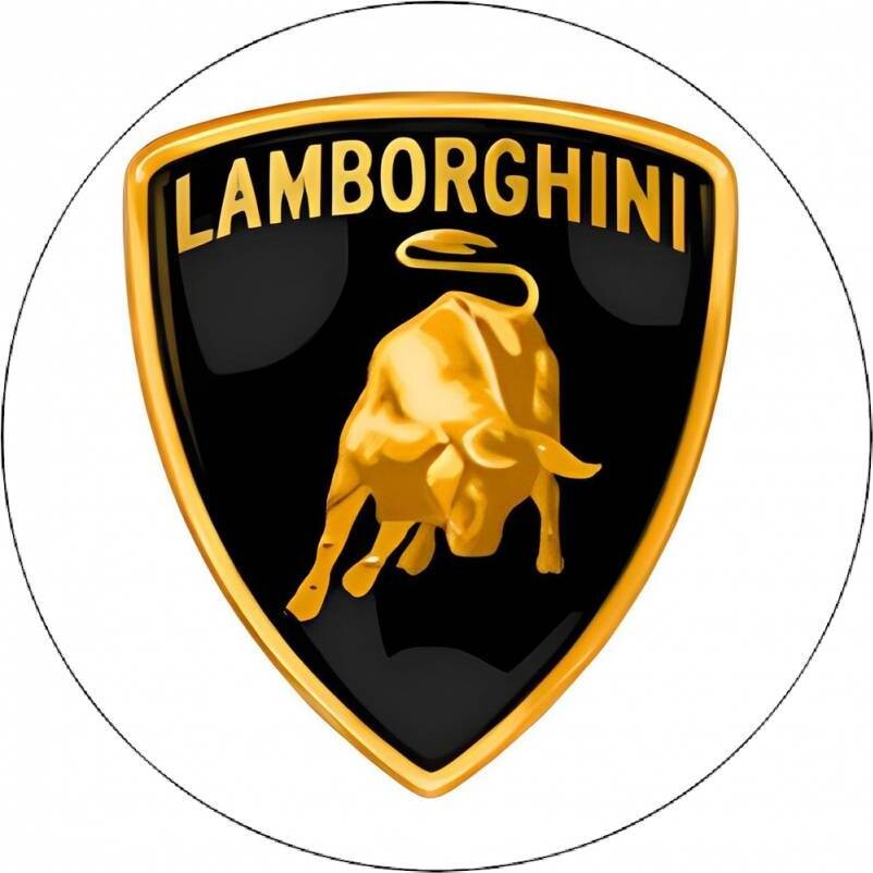 Jedlý papír Lamborghini logo 19,5 cm - Pictu Hap