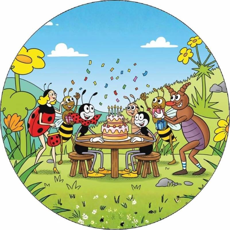 Jedlý papír Ferda mravenec a oslava narozenin 19,5 cm - Pictu Hap