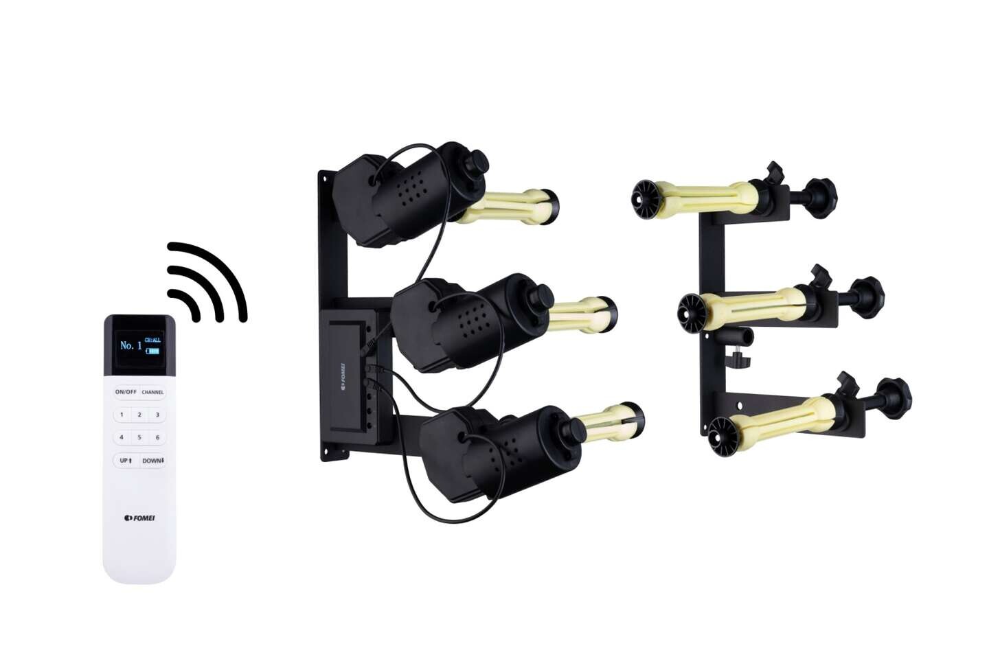 Fomei B-3WM motorový kit pro 3 role fotopozadí s dálkovým ovládáním