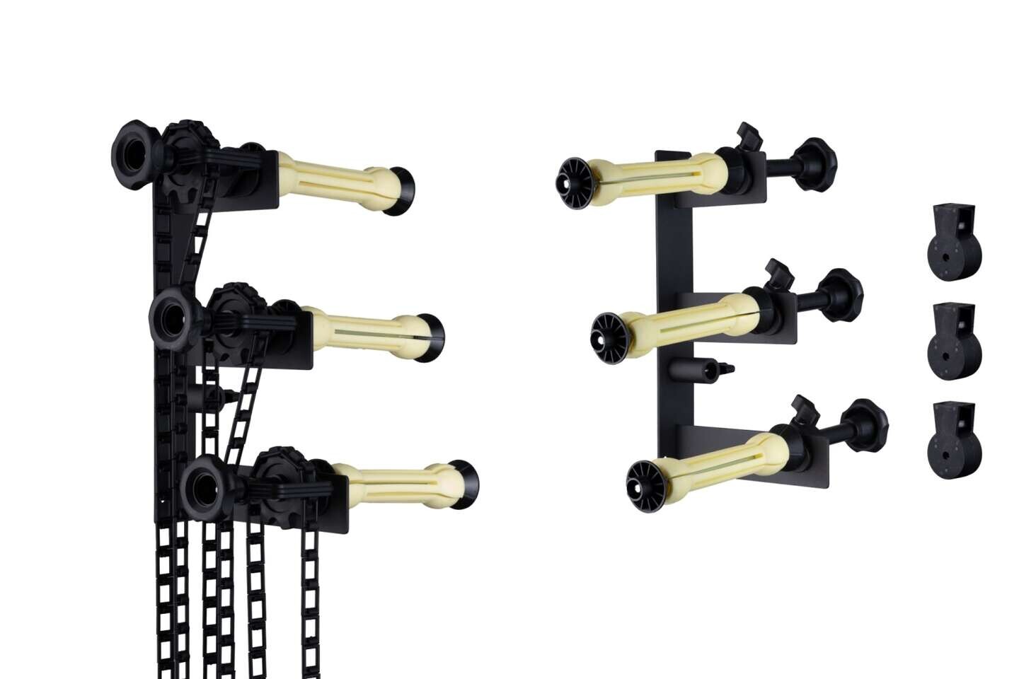 Fomei B-3W, kit pro 3 role fotopozadí s řetězem, brzdou a háky