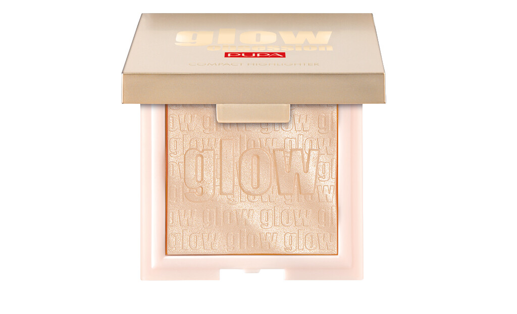 Pupa Glow Obsession Compact Highlighter rozjasňovač 100 Light Gold 6 g