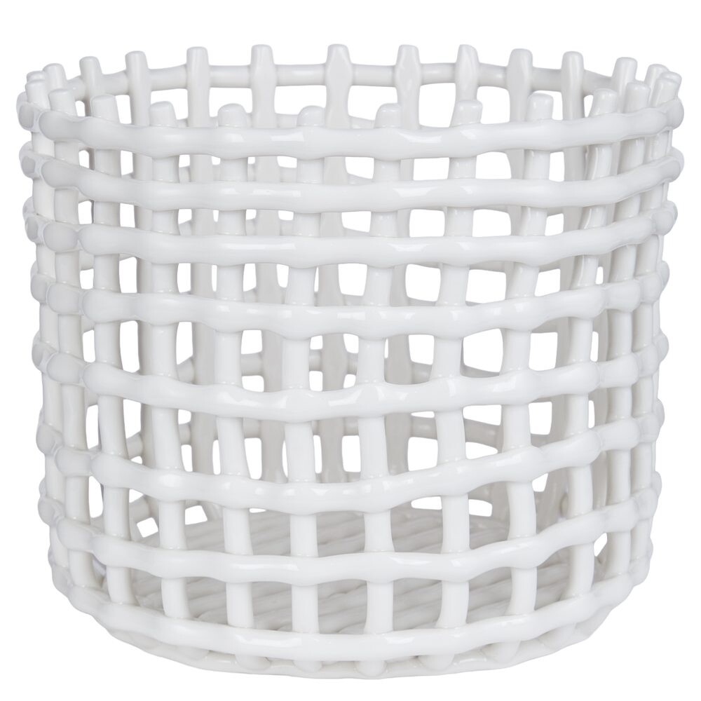 CRAFT Keramický košík 24 cm - bílá