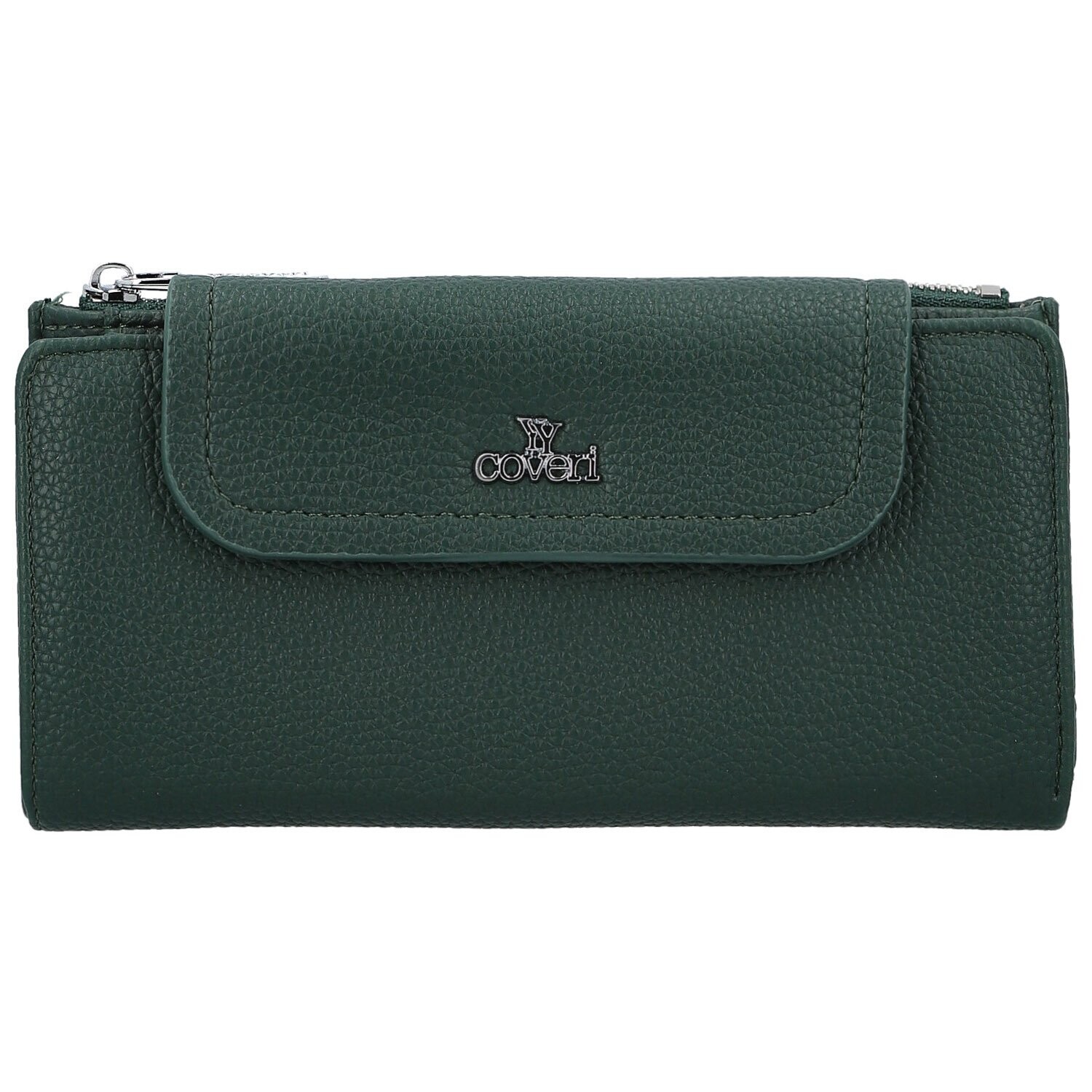 Trendy dámská koženková peněženka Coveri Elaya, tmavě zelená