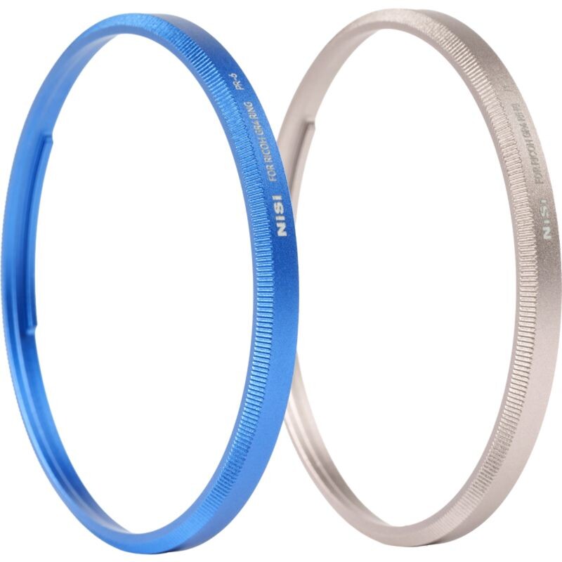 NISI Ring Kit krytky bajonetu modrá/stříbrná pro Ricoh GR IV