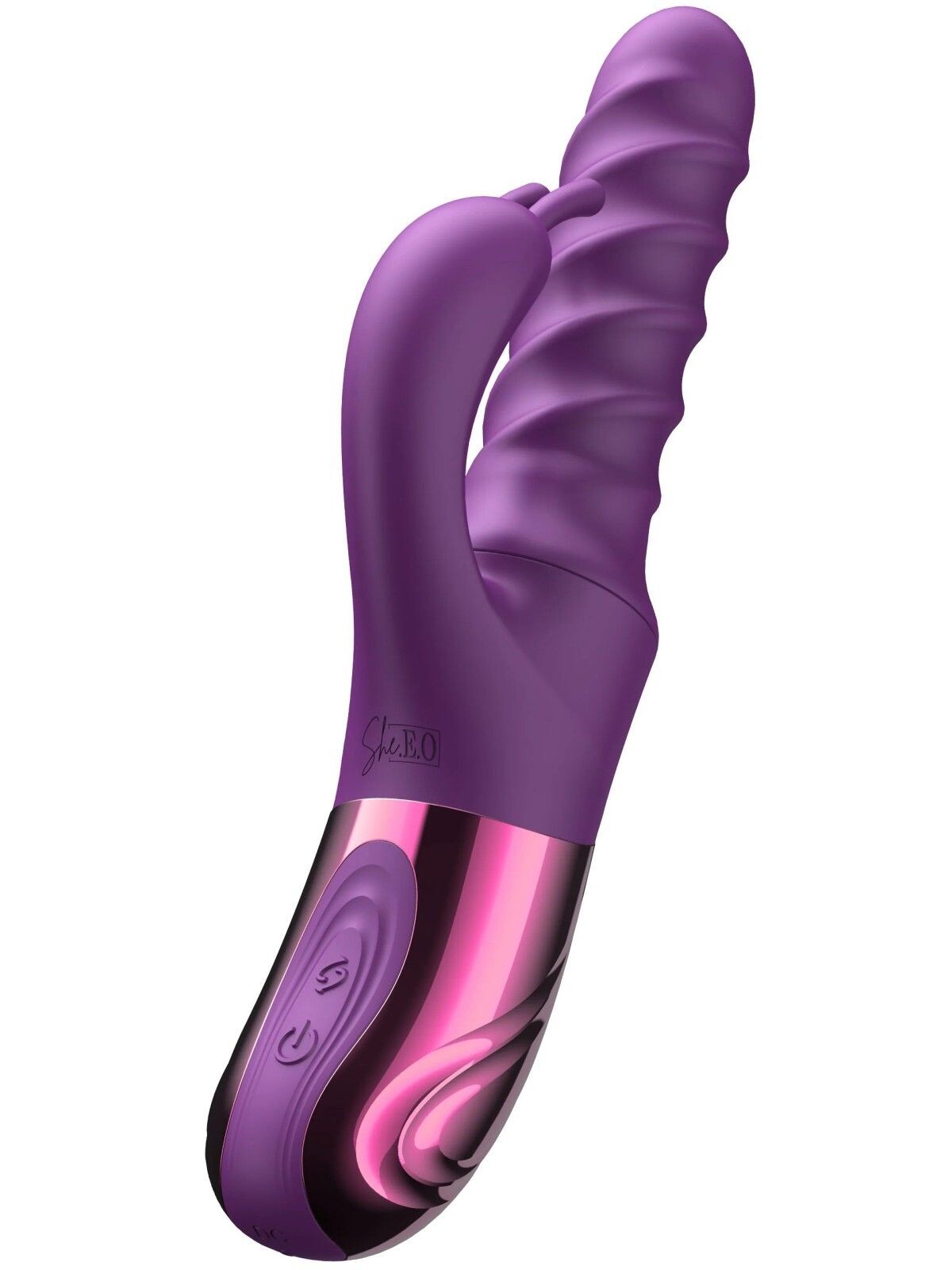 She.E.O Přirážecí a rotační vibrátor s králíčkem Swirl Rabbit - She.E.O