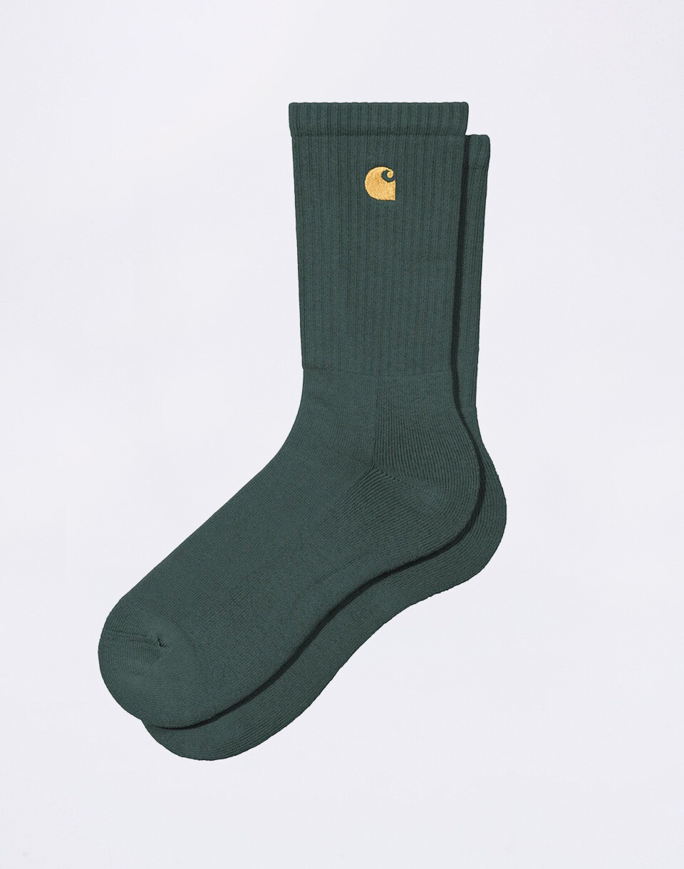 Carhartt WIP Chase Socks Velvet Green/Gold