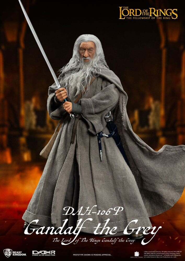 Beast Kingdom Toys | Lord of the Rings - sběratelská figurka Gandalf the Grey (Dynamic 8ction Heroes) 21 cm