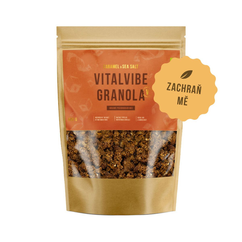 Granola Caramel & Sea salt BIO, ZACHRAŇ MĚ Vitalvibe